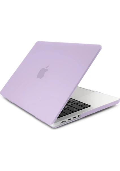 Apple 16" Macbook Pro M1 A2485 Mor Kılıf Koruyucu Kapak