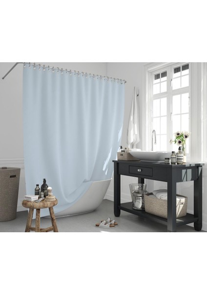 Jackline Banyo Duş Perdesi 0010 Mavi Tek Kanat 240X200