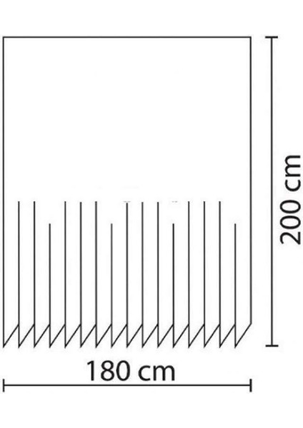 Tropik Banyo Duş Perdesi 8441 Tek Kanat 1X180X200
