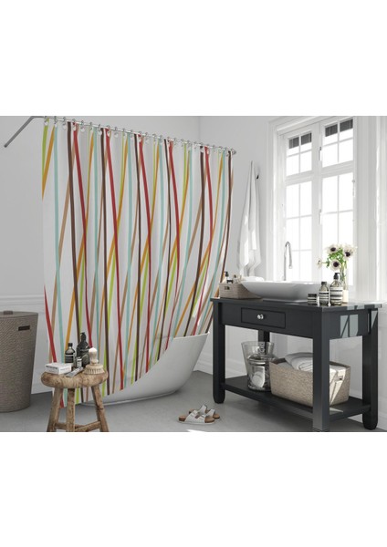 Jackline Banyo Duş Perdesi 6710 Çift Kanat 240X200