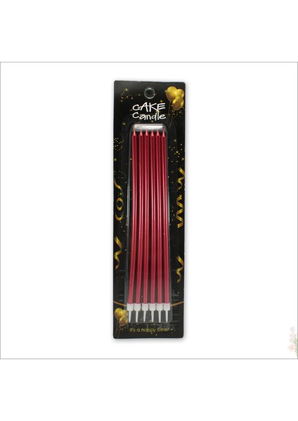 Krom Mum, 20 cm x 6 Adet - Kırmızı modelleri