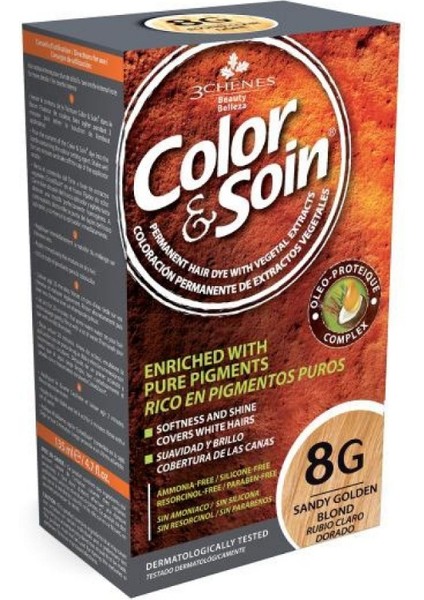 Color Soin Organik 8g Light Golden Blond Saç Boyası (Csn101)