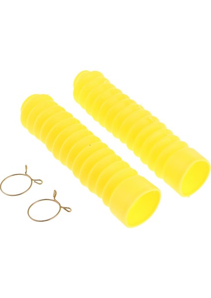 Motosiklet Kir Bisiklet Ön Çatal Kapak Toz Yürüyüşçüler Botlar 205X42X30 mm Sarı (Yurt Dışından)