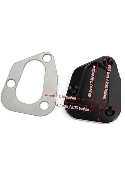 Yamaha FJR1300 2006-2017 Için Black Kickstand Tarafı Stand Uzantı Pad Plakası (Yurt Dışından) fiyatları