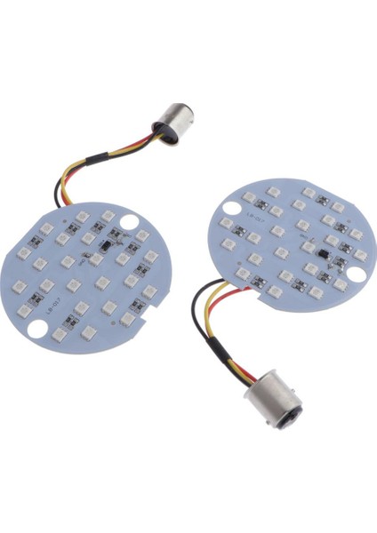 2 Adet Motosiklet LED Dönüş Sinyali Işıkları 1986-2013 Harley Sarı Için 1157 (Yurt Dışından)