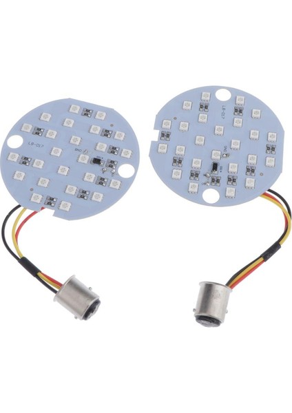 2 Adet Motosiklet LED Dönüş Sinyali Işıkları 1986-2013 Harley Sarı Için 1157 (Yurt Dışından) modelleri