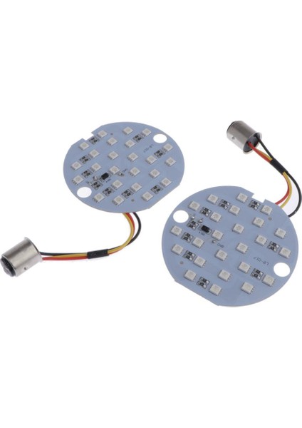 2 Adet Motosiklet LED Dönüş Sinyali Işıkları 1986-2013 Harley Sarı Için 1157 (Yurt Dışından) indirimleri