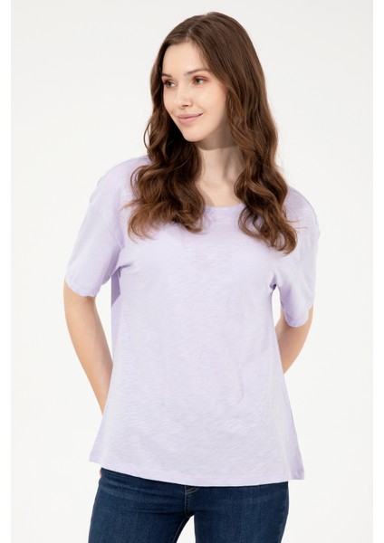 Kadın Lila T-Shirt 50248059-VR034