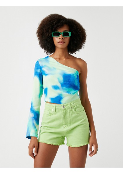 Crop Blouse One Shoulder modelleri