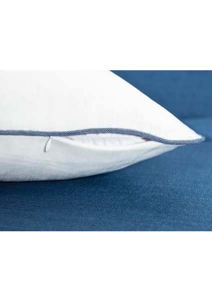 Oceane Kırlent Kılıfı - Beyaz/lacivert - 43X43 cm fiyatları
