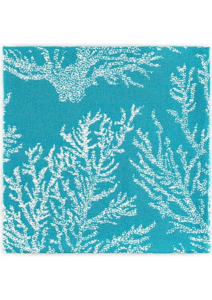 Corin Kırlent Kılıfı - Mint/beyaz - 45X45 cm