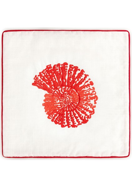 Noe Kırlent Kılıfı - Beyaz/kırmızı - 43X43 cm modelleri