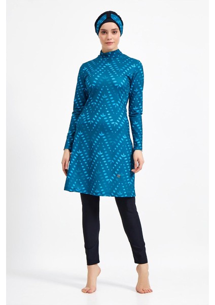 Kadın Likralı Uzun Kollu Tam Kapalı Tesettür Mayo 0500 Siyah fiyatları