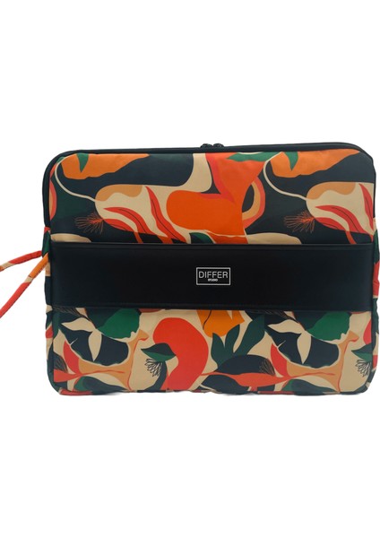Studio 15.6'' Inç Soyut Yaprak Desen Turuncu Su Geçirmez Laptop/macbook/notebook/tablet/evrak Kılıfı modelleri