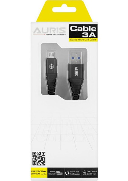 ARS-CB10 Micro Metal Kablo USB Kablo