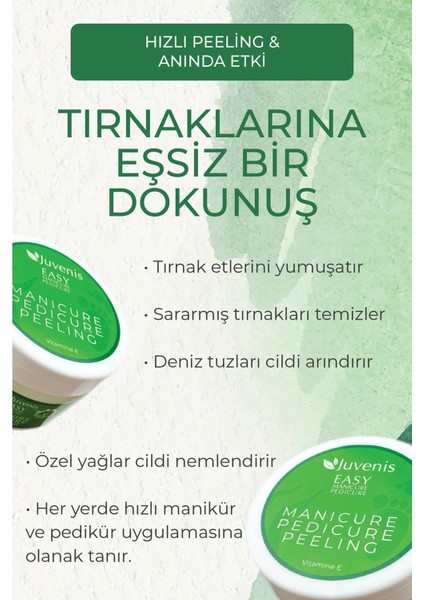 Manikür Pedikür Peelingi Özel Formül Hızlı Etki Yumuşatan Tırnak Bakımı Peelingi 250GR