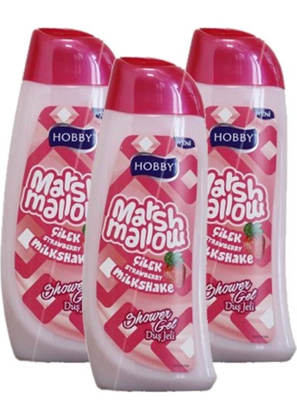 Vücut Şampuan Marshmallow Çilek 500 ml x 3