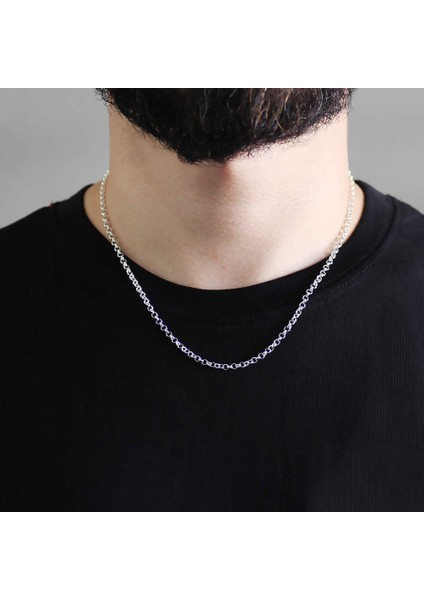 925 Ayar Gümüş 50CM 80 Mikron Doç Erkek Zincir Kolye fiyatları