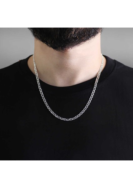 925 Ayar Gümüş 50 cm 120 Mikron Barlı Erkek Zincir Kolye fiyatları