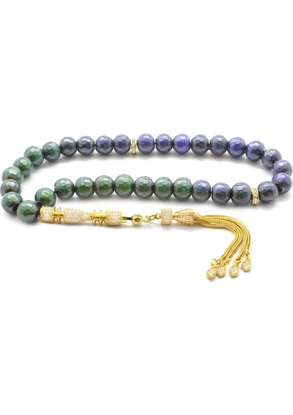 925 Ayar Gümüş Püsküllü Zirkon Taş Işlemeli His Taşı Tesbih modelleri