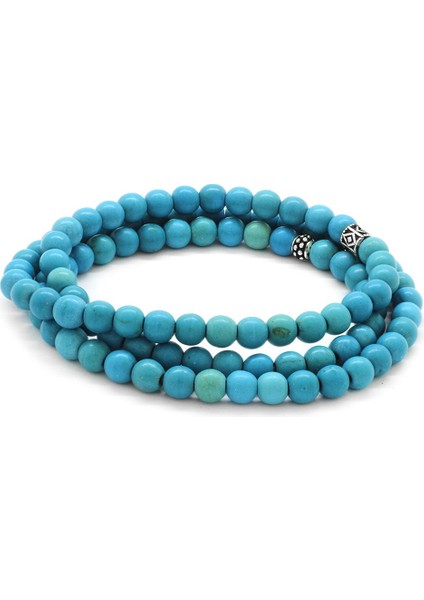 Hem Bileklik - Hem Kolye - Hem Tesbih 99LU Firuze Doğaltaş Takı modelleri