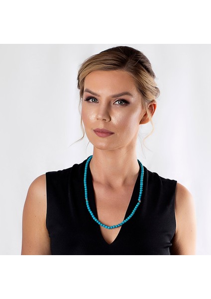 Hem Bileklik - Hem Kolye - Hem Tesbih 99LU Firuze Doğaltaş Takı indirimleri