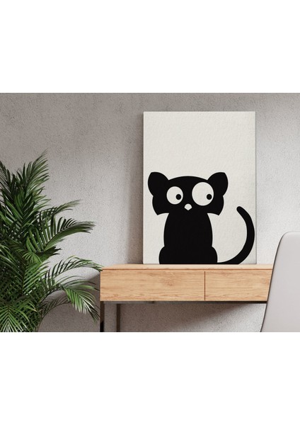 Home Kedi Tasarımlı Kanvas Tablo 50X70CM-1