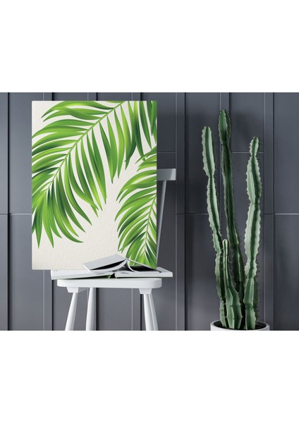 Home Green Plant Tasarımlı Kanvas Tablo 50X70CM-6