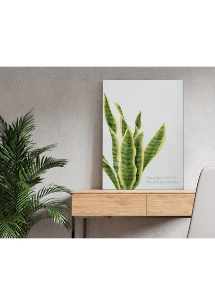 Home Green Plant Tasarımlı Kanvas Tablo 50X70CM-2