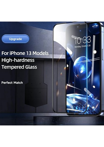 iPhone 13/13 Pro Uyumlu Edge To Edge 6d Temperli Ekran Koruyucu