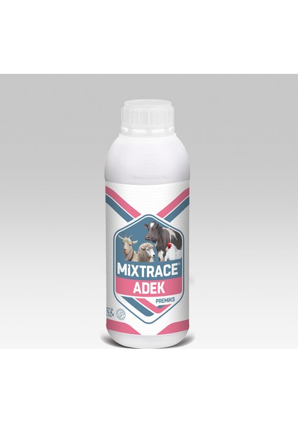 Mıxtrace Adek Vitamin A + Vitamin D3 Vitamin E Vitamin K3 - Sıvı Premiks 1 Litre
