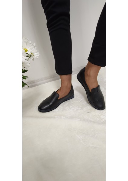 Deri Babet Siyah - Siyah - 41 - ST00127-SİYAH-41