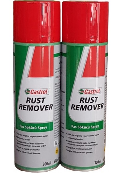 Rust Remover Pas Sökücü 300 ml 2'li Set