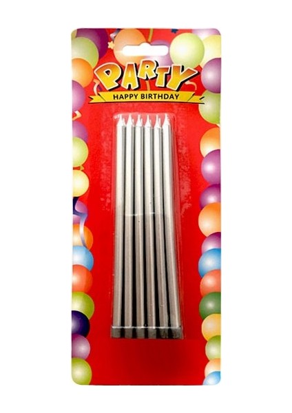 Time Mum Yaldızlı Uzun 18 cm Gümüş P12-144 - AR1660G