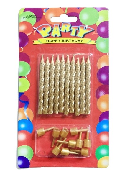 Time Mum Yaldızlı Burgulu Kısa Altın P10-288 - AR1663A