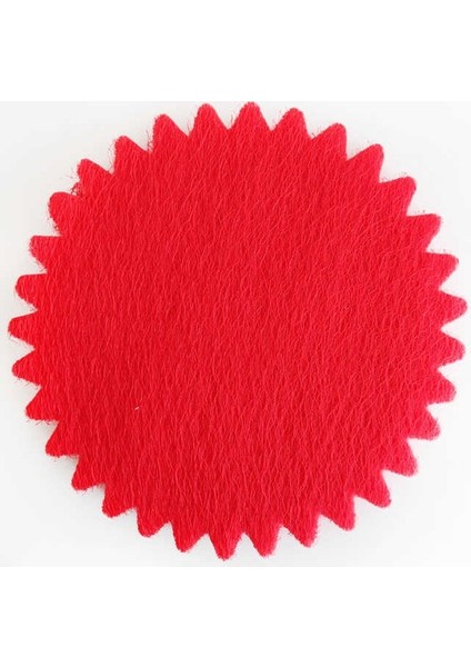 Organze Fileli Tül Yuvarlak Kırmızı 22 cm 25 Adet