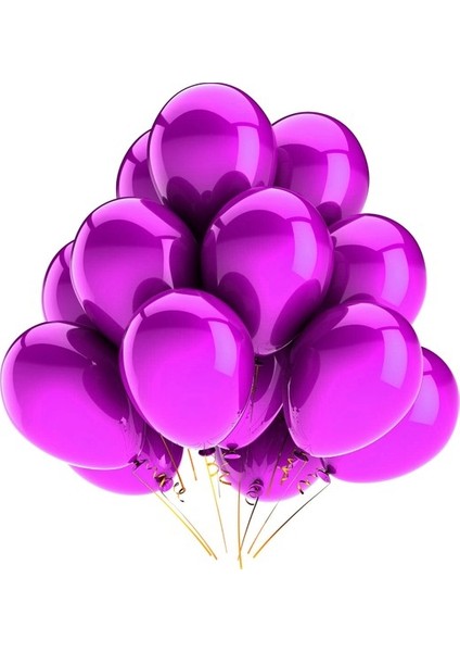 Metalik Pembe Balon 5 Adet