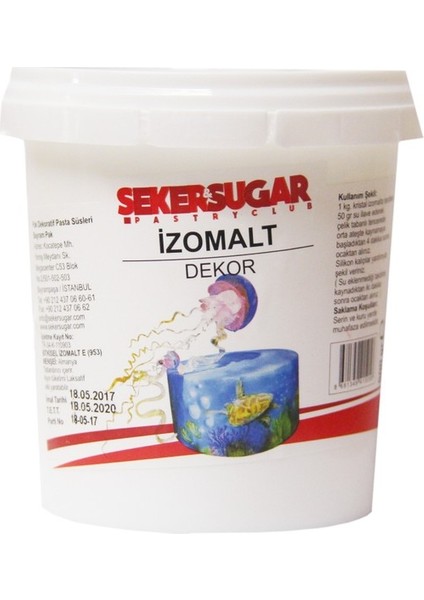 Şeker Şugar Izomalt Dekor 500 gr