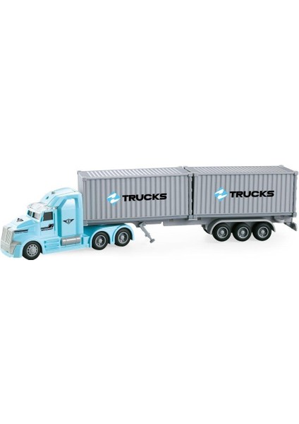 Oyuncak 783A-784B Vardem 1:50 Karışık Sürtmeli Sesli Işıklı Taşıyıcı Tır (Tanker, Konteyner)