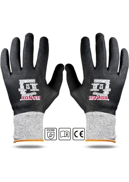 H1802 Köpük Kaplı Iş Eldiveni Sanayi Inşaat Usta Eldiven 9/l 1 Çift