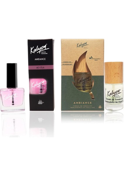 Acı Cila+Kalyon Bitkisel Tırnak ve Tırnak Eti Nemlendirici Iki Fazlı Yağ 11 ml