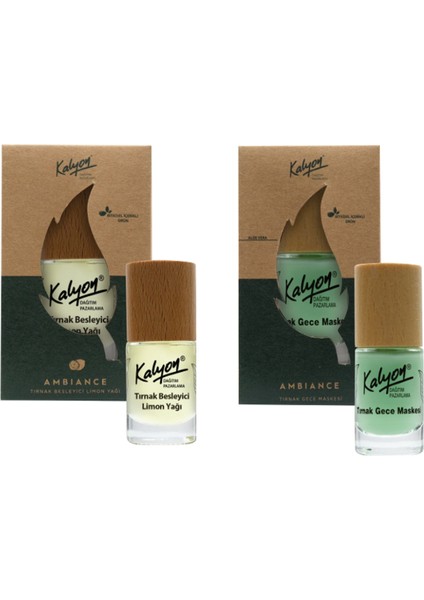 Bitkisel Tırnak Besleyici Limon Yağı 11 Ml+Tırnak Gece Maskesi 11 ml