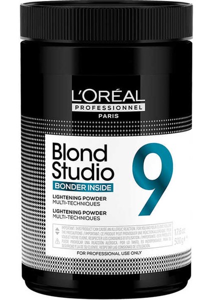 Loreal Profesyonel Parıs Loreal Studio Bonder Inside Toz Açıcı 9 Ton 500 gr