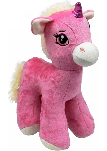 Yk Store Sevimli Unicorn Pony Peluş Uyku Arkadaşı Pembe 50 cm