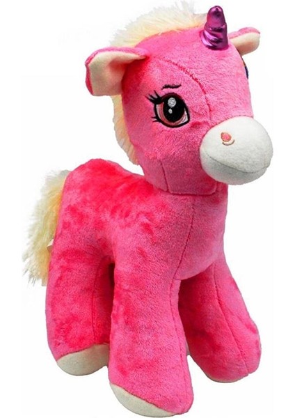 Yk Store Sevimli Unicorn Pony Peluş Uyku Arkadaşı Pembe 50 cm