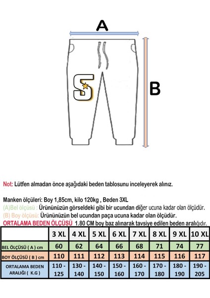 Büyük Beden Erkek Giyim Eşofman Altı Big Dream 22601-SIYAH modelleri