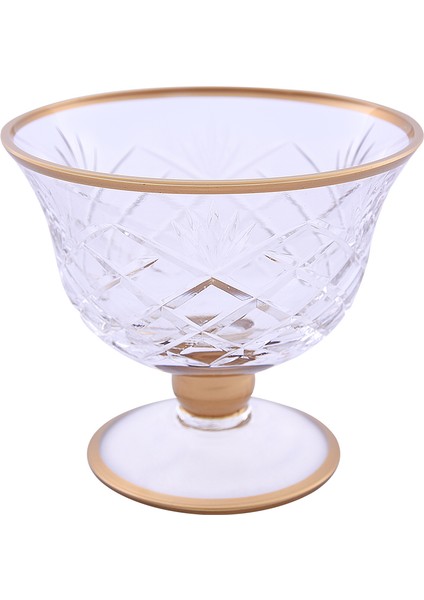 Dekorlu Ayaklı Şekerlik Gold 750D