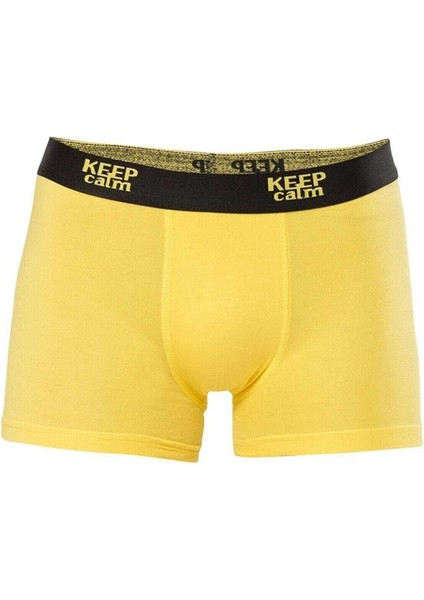 2 Adet Sarı Renk Likralı Modal Boxer