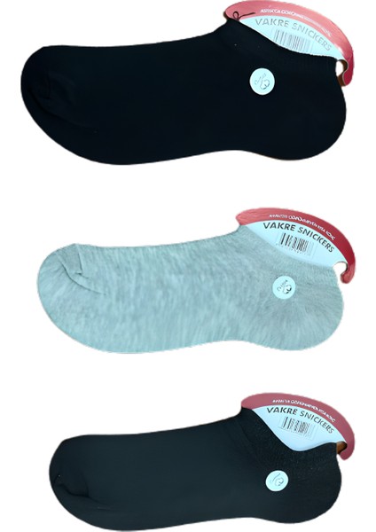 6 Çift Karışık Renk Sneaker Çorap