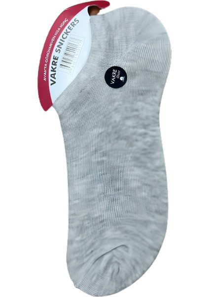 6 Çift Gri Renk Sneaker Çorap